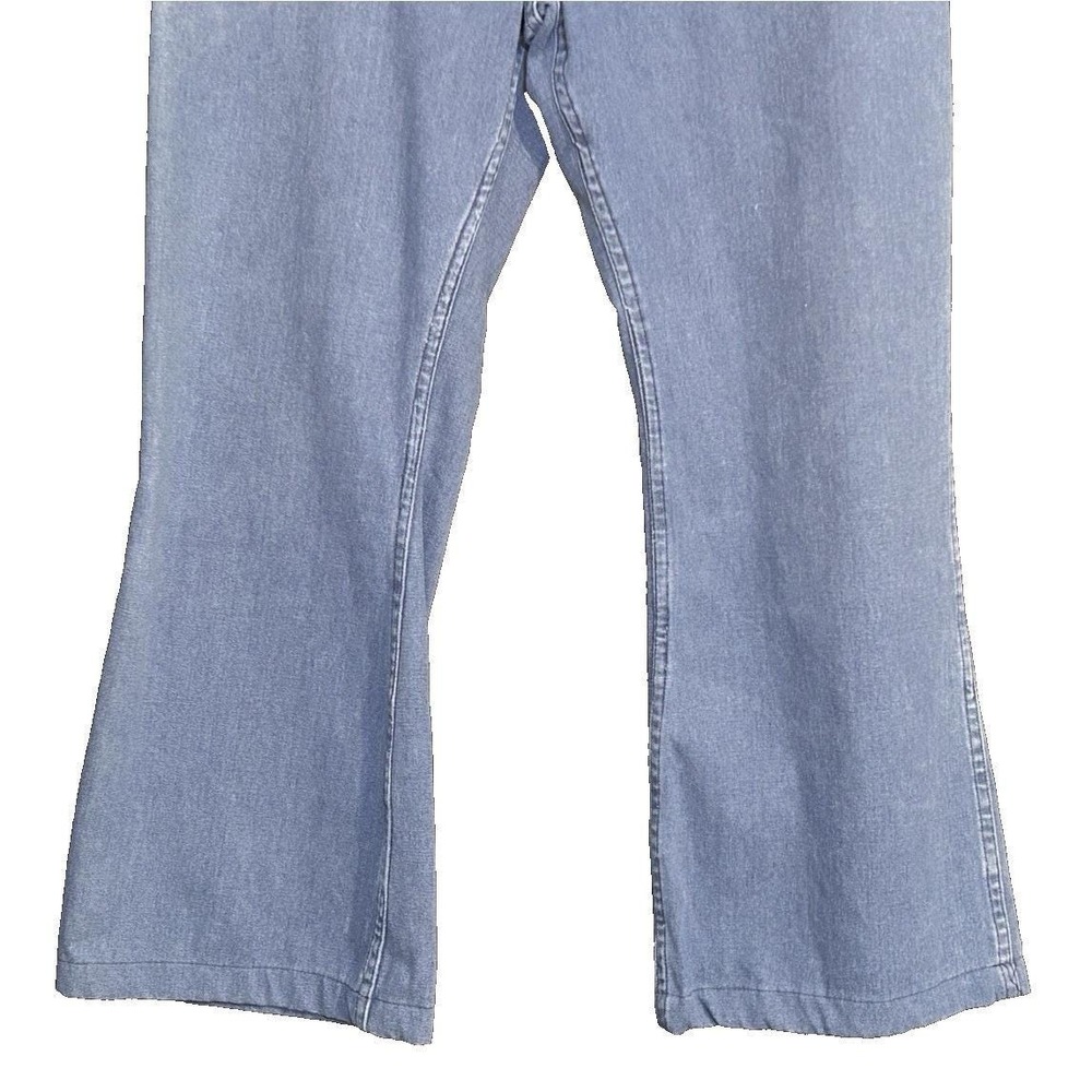 True Vintage 80s Dungarees US Navy Issued Sailor Flared Jeans 31 x 29 1980s - Picture 3 of 9